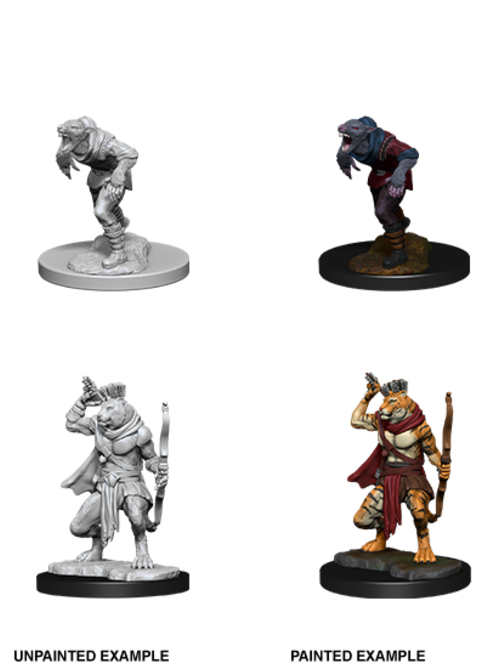 WizKids D&D Minis: W11 Wererat & Weretiger