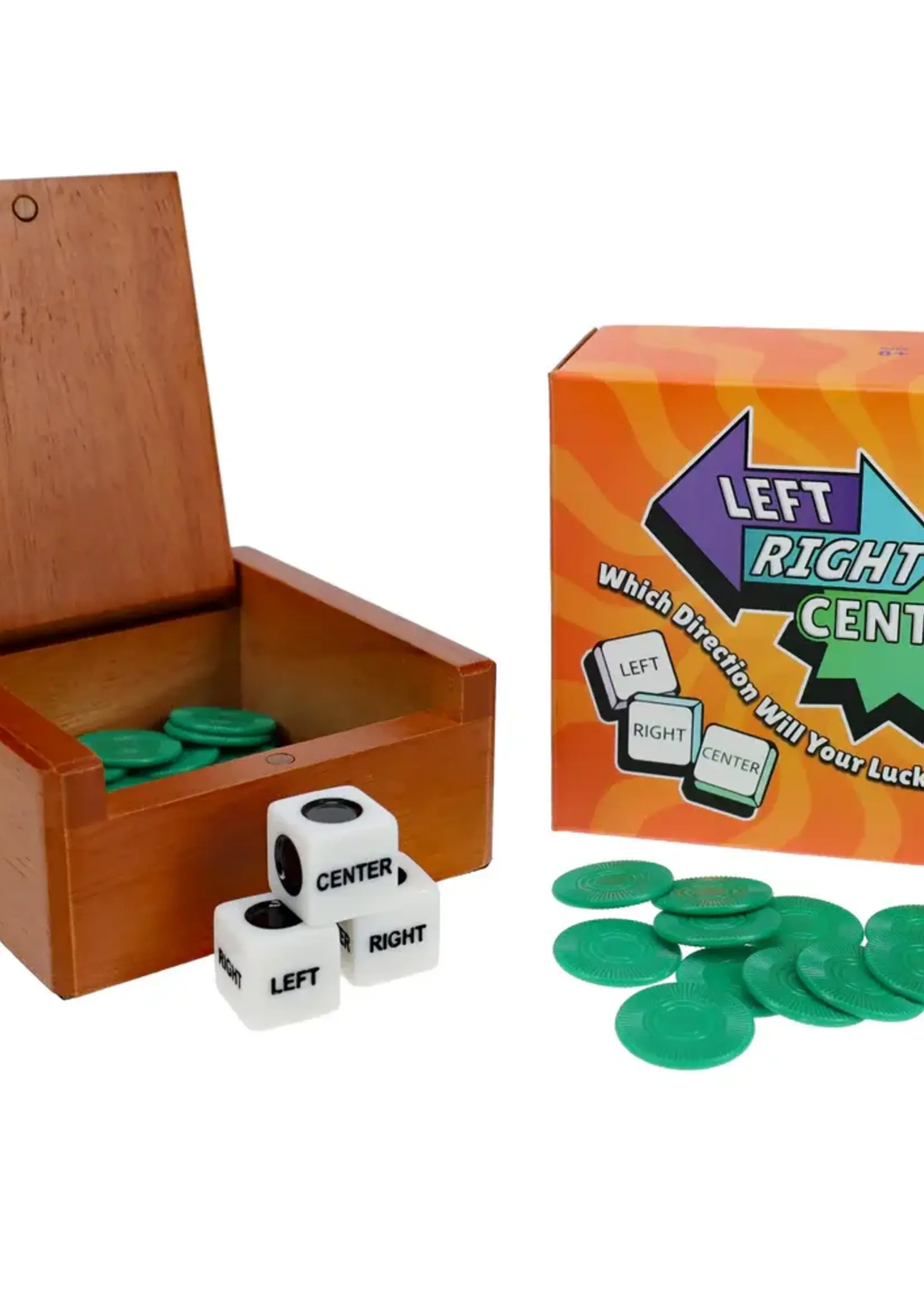 Wood Expressions Left Right Center: Deluxe Wooden Box