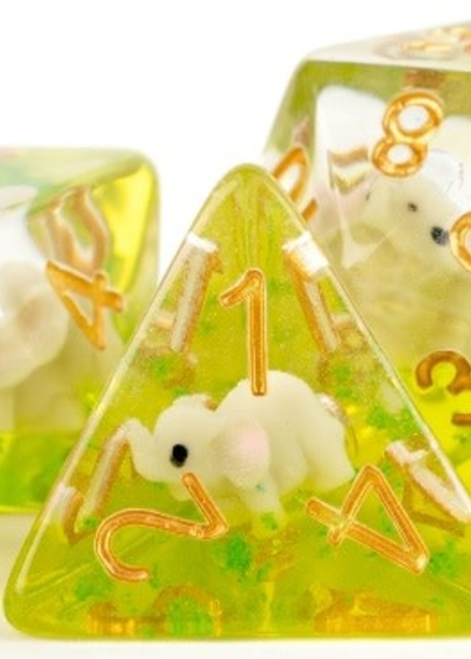 FanRoll by Metallic Dice Games (MDG) Elephant Inclusion RPG Set (7)