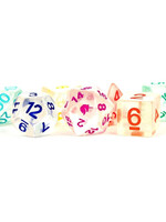 FanRoll by Metallic Dice Games (MDG) Unicorn Rainbow Ice RPG Set (7)