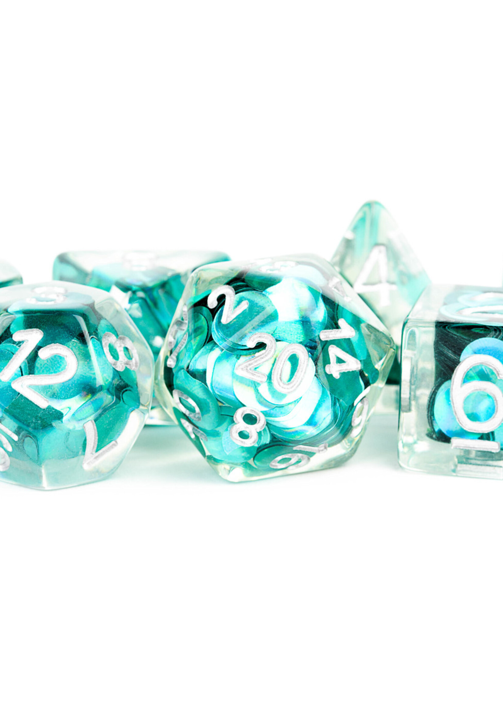 FanRoll by Metallic Dice Games (MDG) Mermaid Scales Dice RPG Set (7)