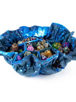 FanRoll by Metallic Dice Games (MDG) Velvet Dice Bag w Pockets - Galaxy