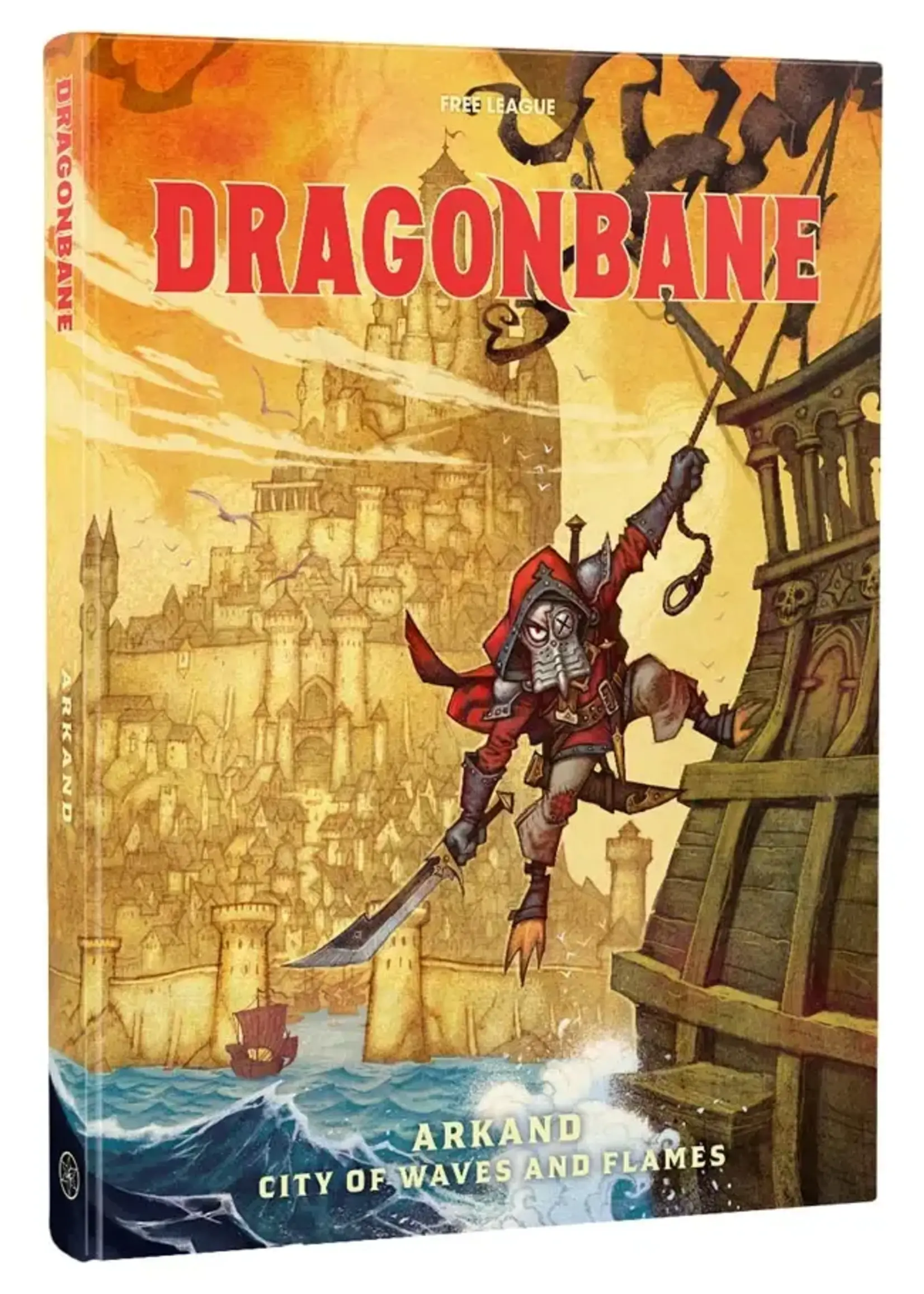 Free League Publishing Dragonbane RPG: Arkland: City of Waves and Flames