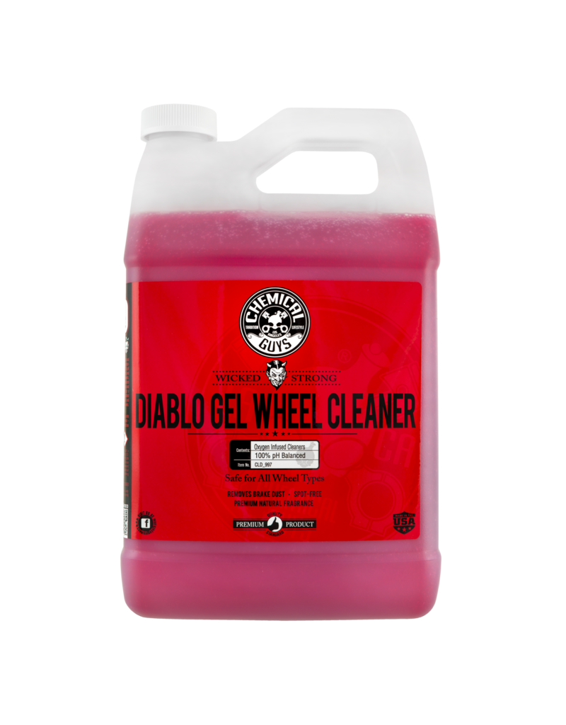 Chemical Guys Diablo Gel Wheel & Rim Cleaner Concentrated Suspension Rim &  Wheel Cleaner Gel Safe For All Wheels (1 Gal) - Detail Garage - Orlando FL