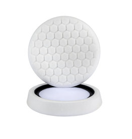 Hex-Logic 7.5'' ''Self Center'' Hex-Logic Pad - White Medium Light Polishing Pad (7.5''Inch)