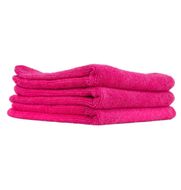 Chemical Guys Ultrafine Microfiber Towels, Pink (15''X15''; 3 Pack)