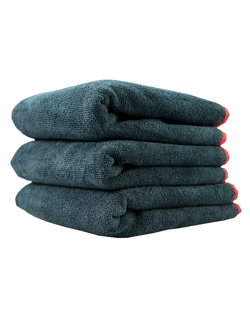 Chemical Guys Chemical Guys -Premium Red-Line Microfiber Towel Dark Gray With Red Lining(16X24) 3 Pack.