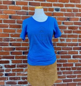 Outside In WOMEN'S OUTSIDE IN LOGO FARM FRESH TEE-PACIFIC BLUE