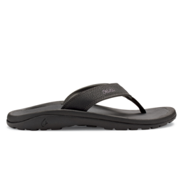 OLUKAI MEN'S OLUKAI OHANA FLIP FLOP-BLACK/DARK SHADOW