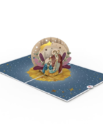 Painted Celestial Nativity LovePop Card