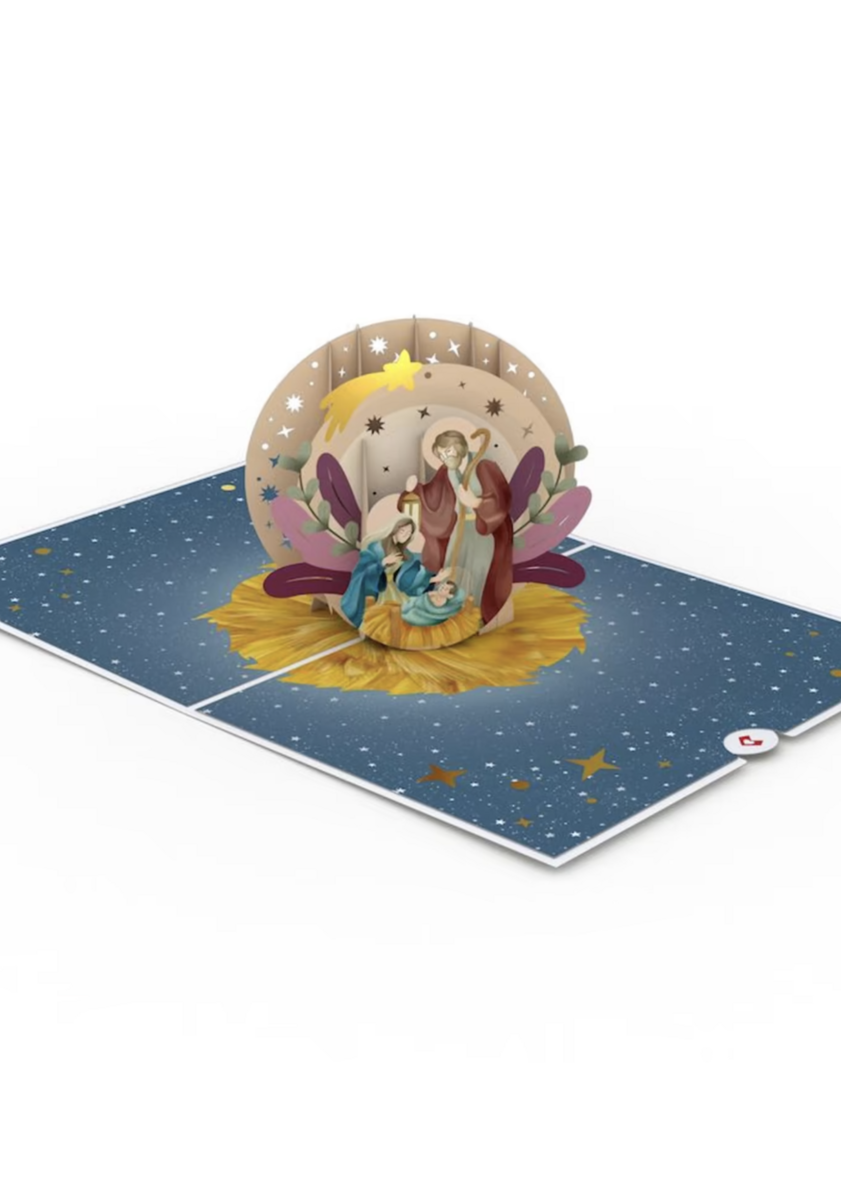 Painted Celestial Nativity LovePop Card