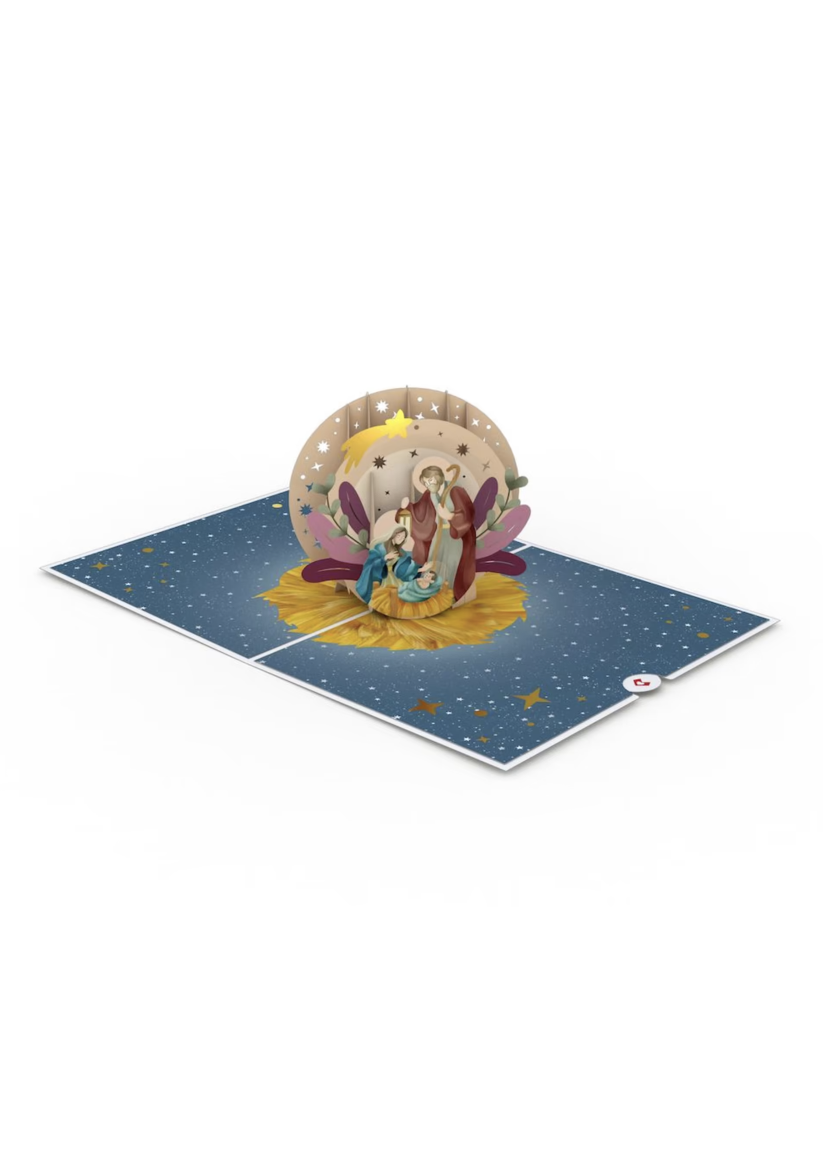 Painted Celestial Nativity LovePop Card