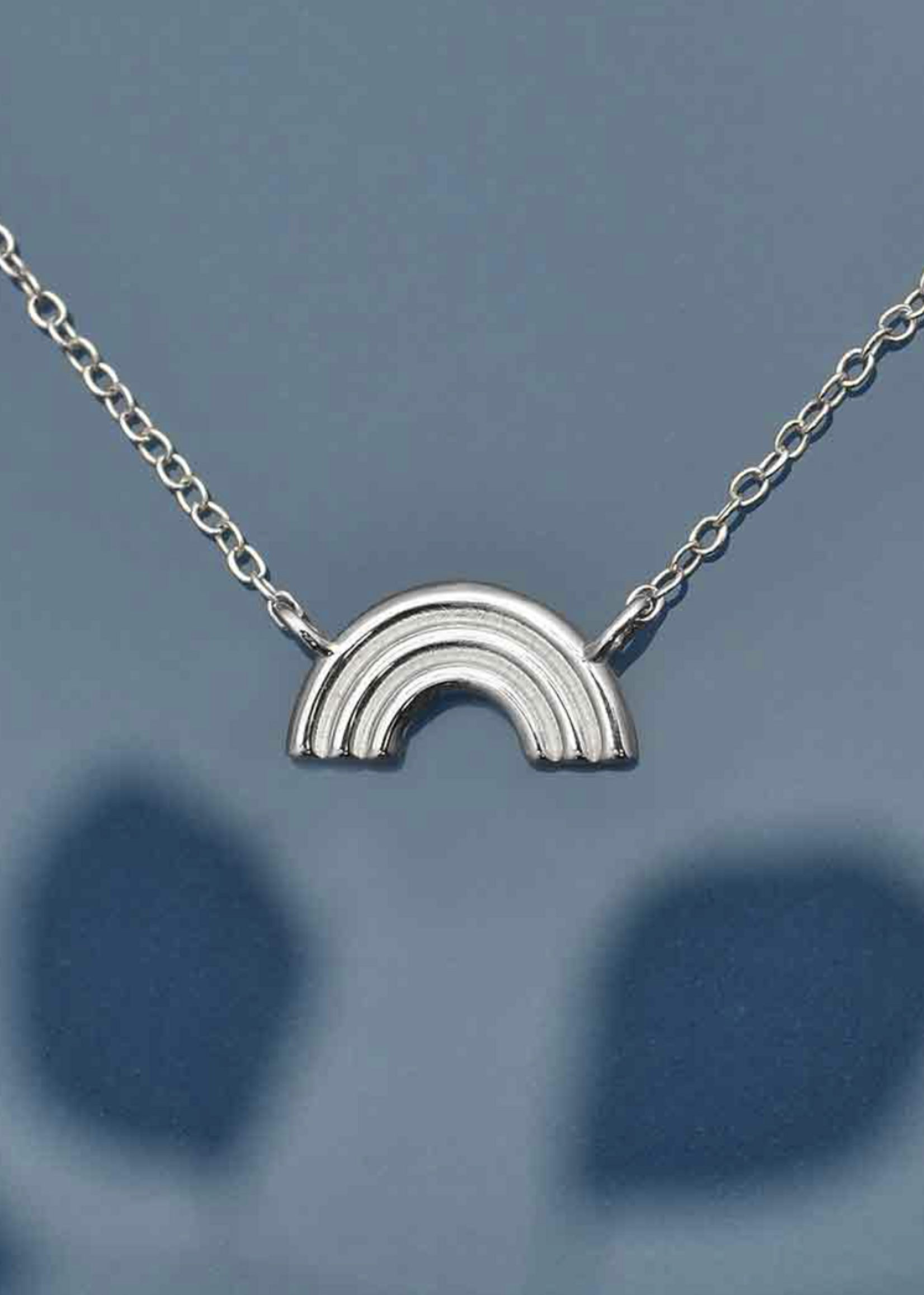 Nina Designs Sterling Silver Arch Rainbow Necklace