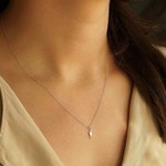 Nina Designs Sterling Silver Lightning Bolt Necklace