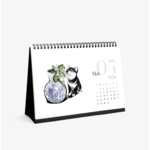 Rice & iInk 2023 Shiba & Birth Month Flower Desk Calendar
