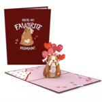LovePop Valentines Day Bulldog Card