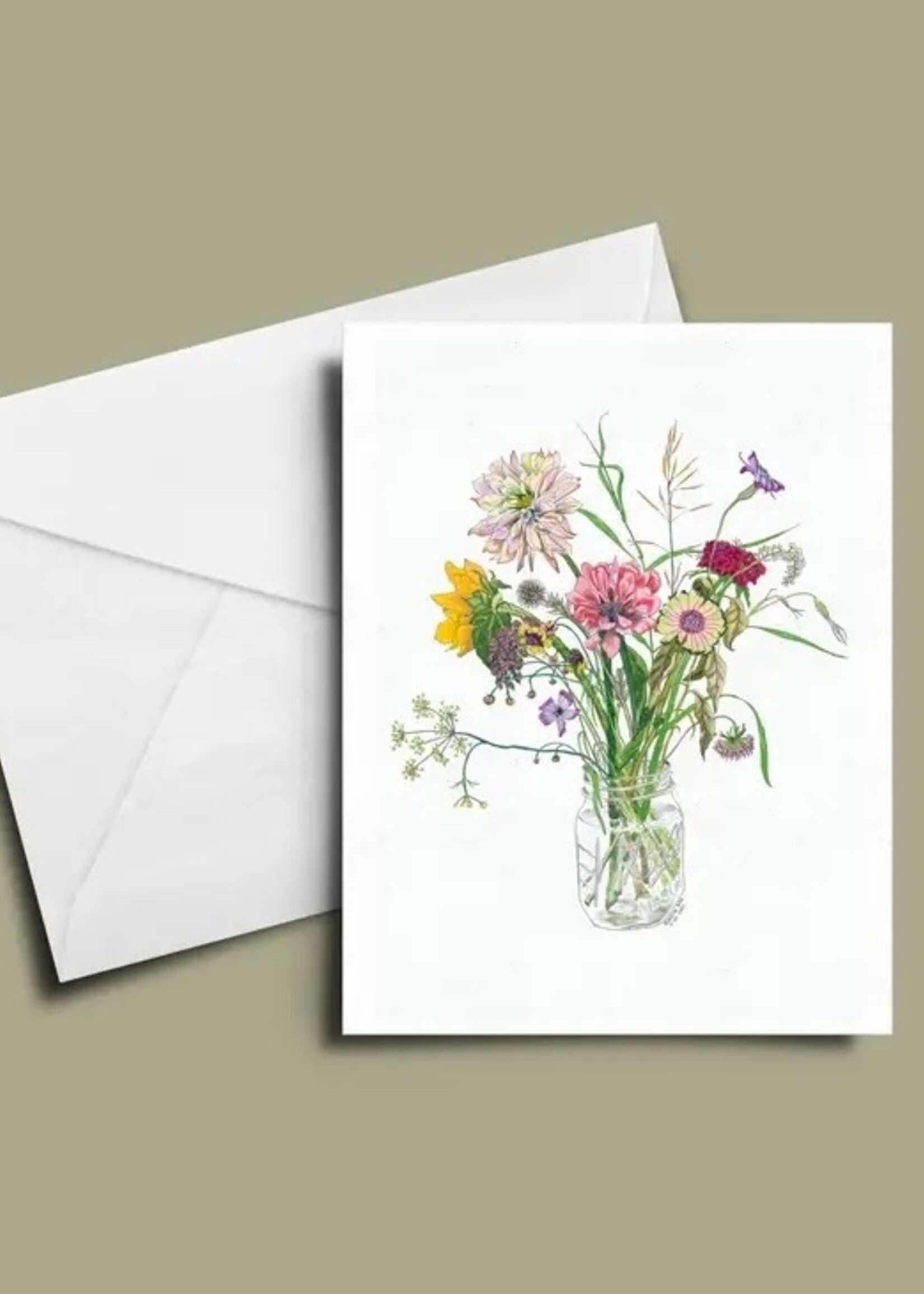 Vivid Cottage Breezy Bouquet Card