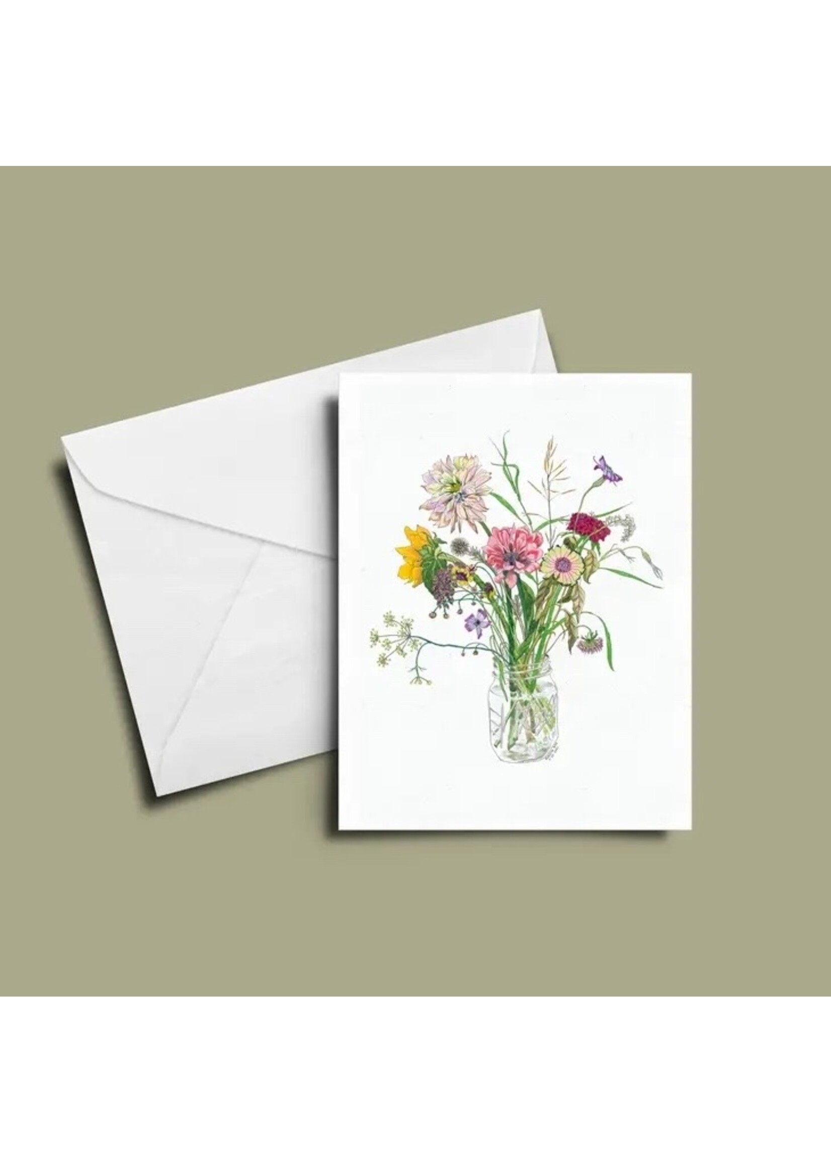 Vivid Cottage Breezy Bouquet Card
