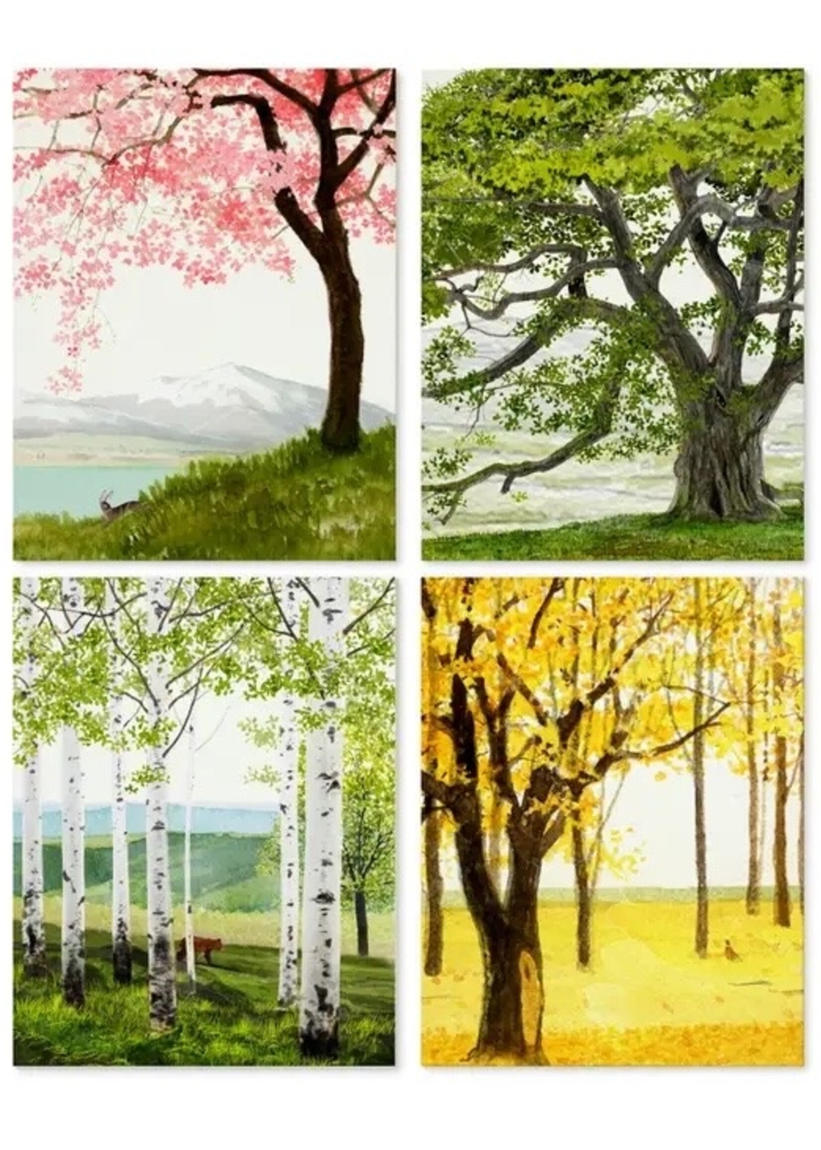 Felix Doolittle Trees themed boxed  Cards
