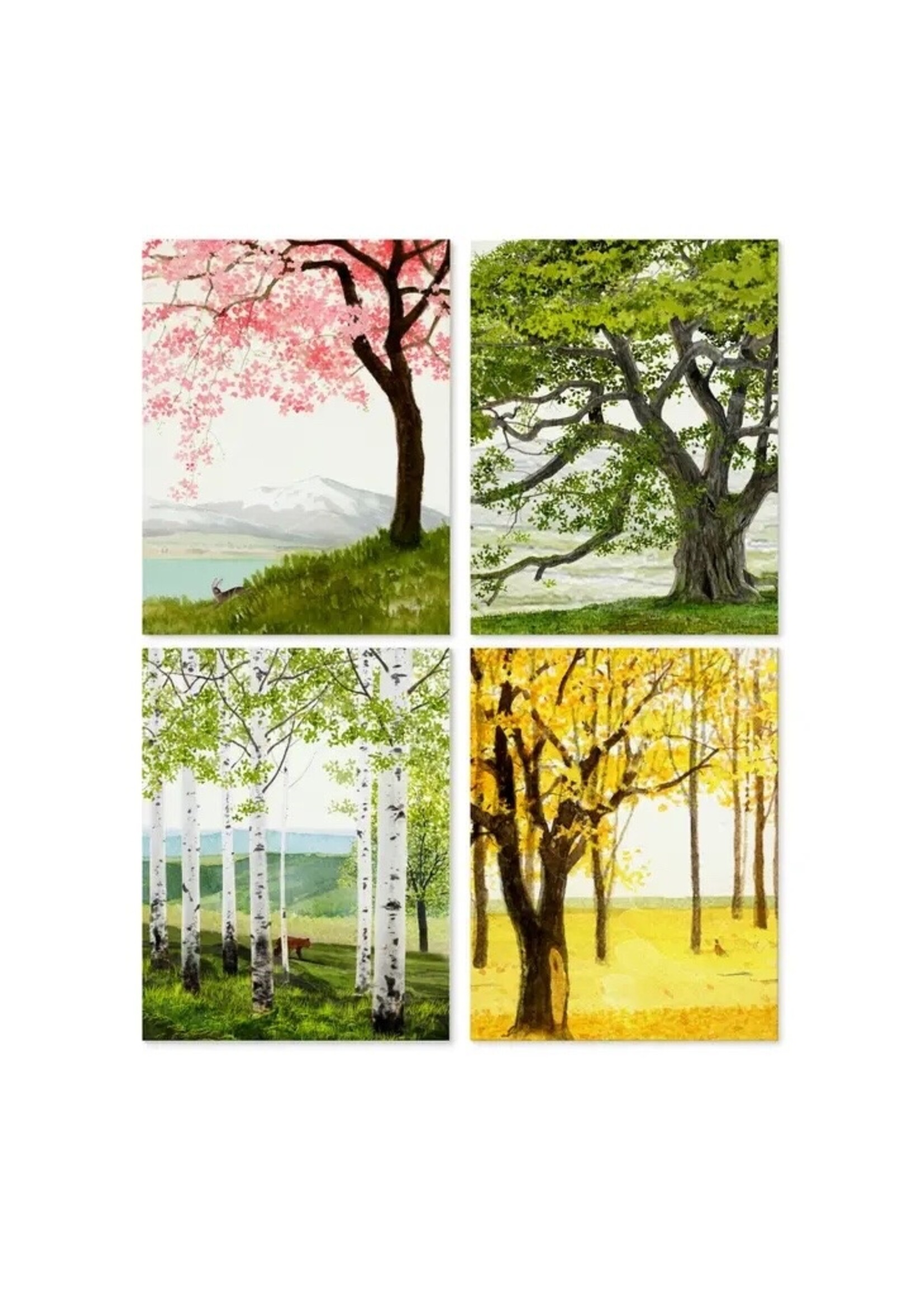 Felix Doolittle Trees themed boxed  Cards