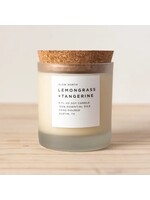 slow north Lemongrass + Tangerine Frosted Candle