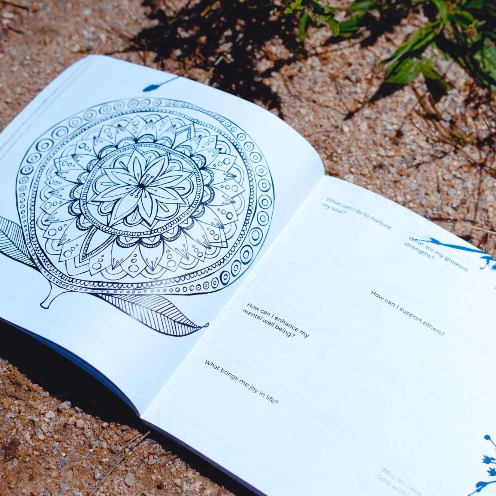 moon flower child Eunoia: Beautiful Thinking; a well mind - Mindful Coloring book