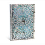 Driscoll Design Silver Filigree: Maya Blue Grande Unlined Notebook