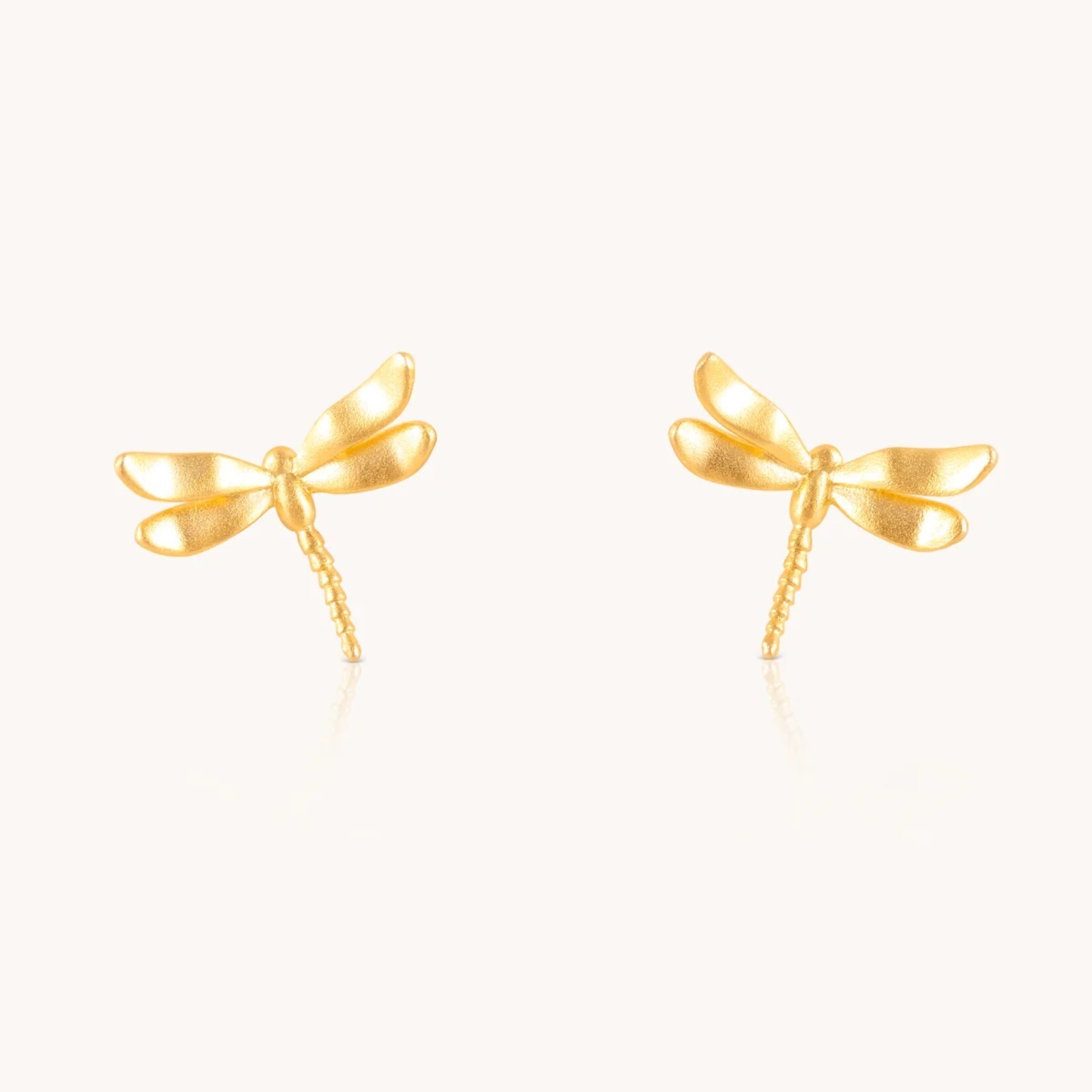 Gratinsta Gratinsta dragonfly gold stud earrings