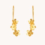 Gratinsta Gratinsta Cherry Blossom Cascade Gold Drop Earrings