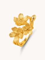 Gratinsta Gratinsta  Cherry blossom Bunch Gold Adjustable Ring