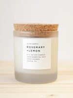 slow north Slow North  Rosemary + Lemon Frosted Candle