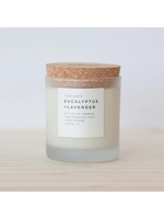 slow north Eucalyptus + Lavender Frosted Candle