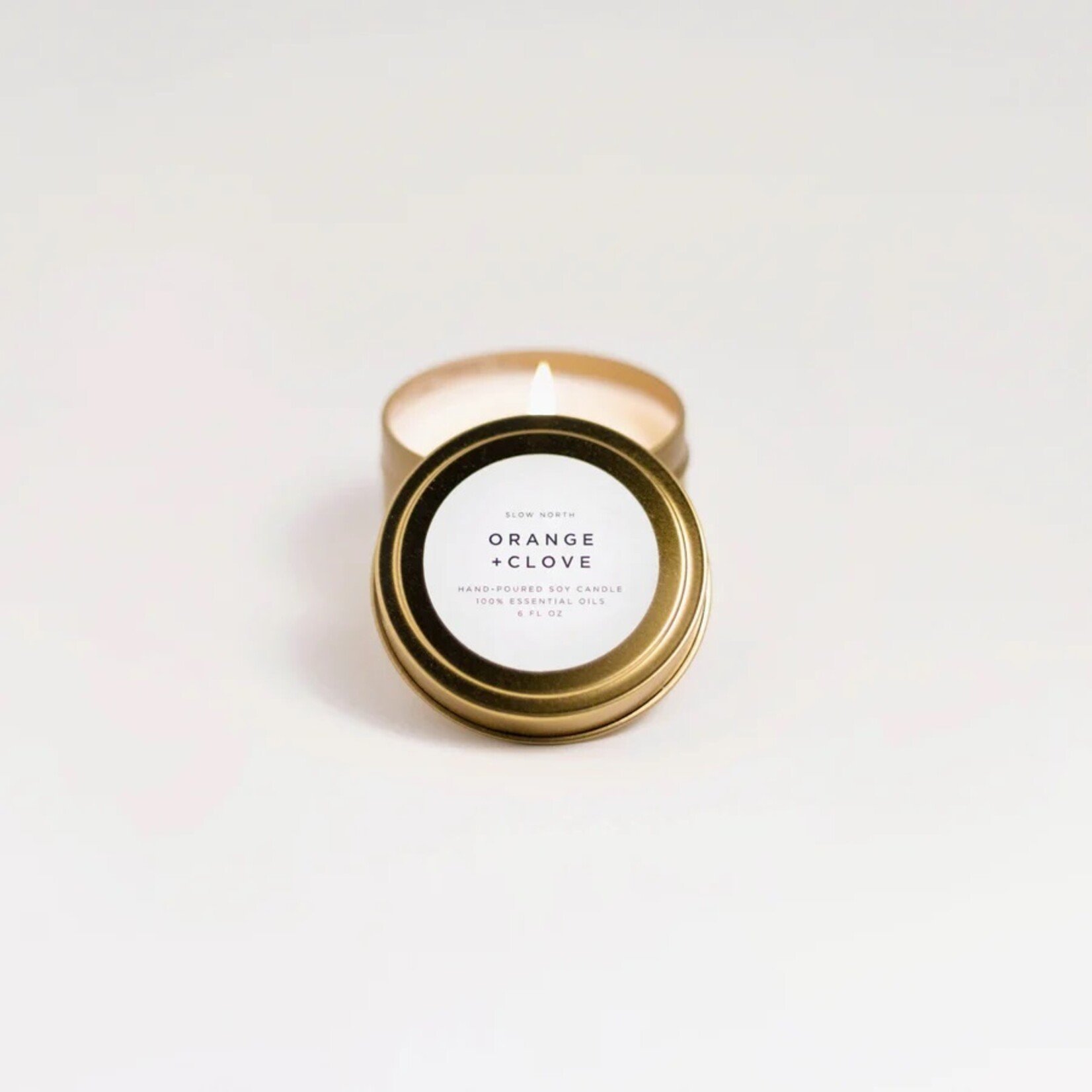 slow north Slow North Travel Tin Candles |  Orange + Clove (6 oz.)