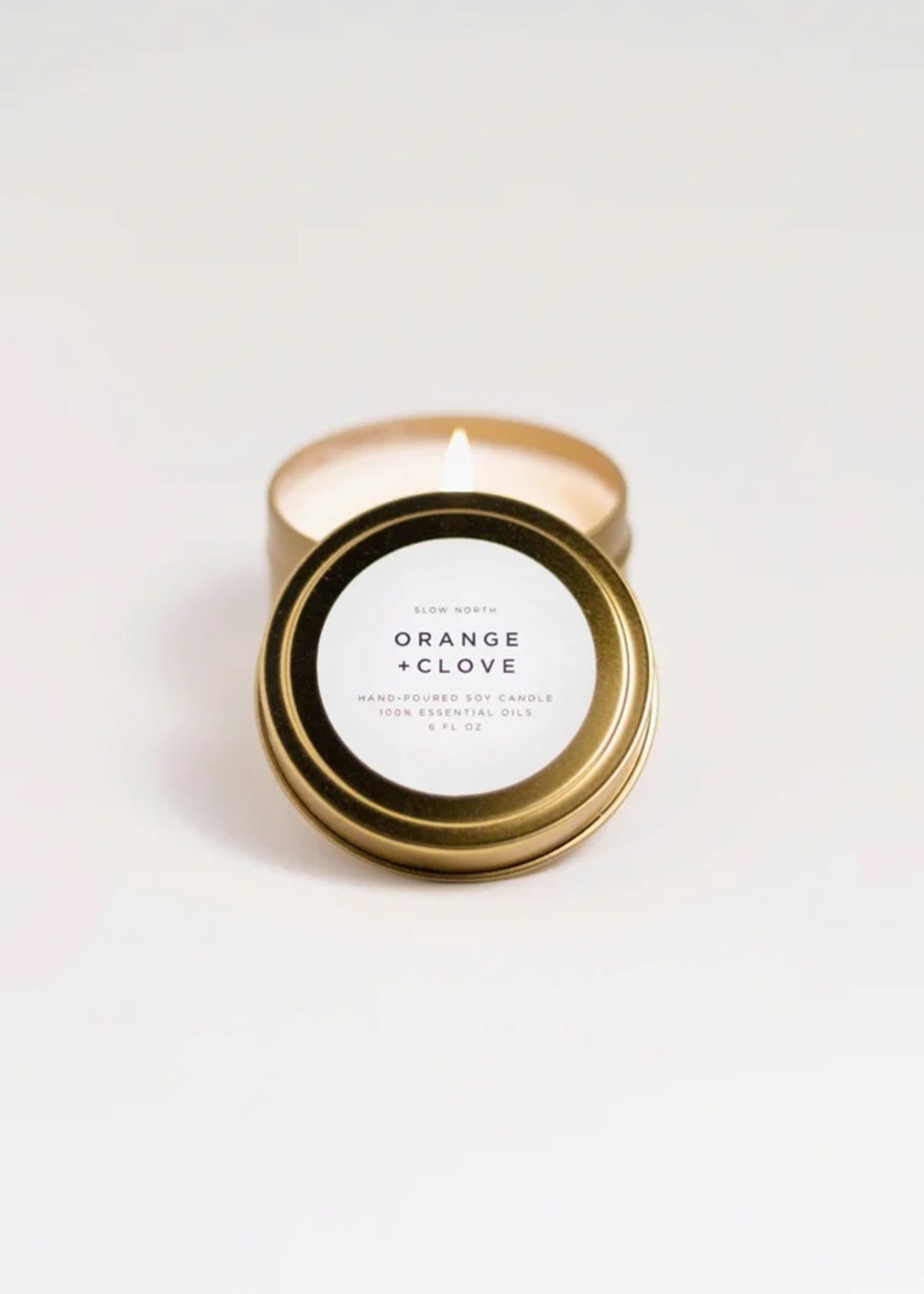 slow north Slow North Travel Tin Candles |  Orange + Clove (6 oz.)