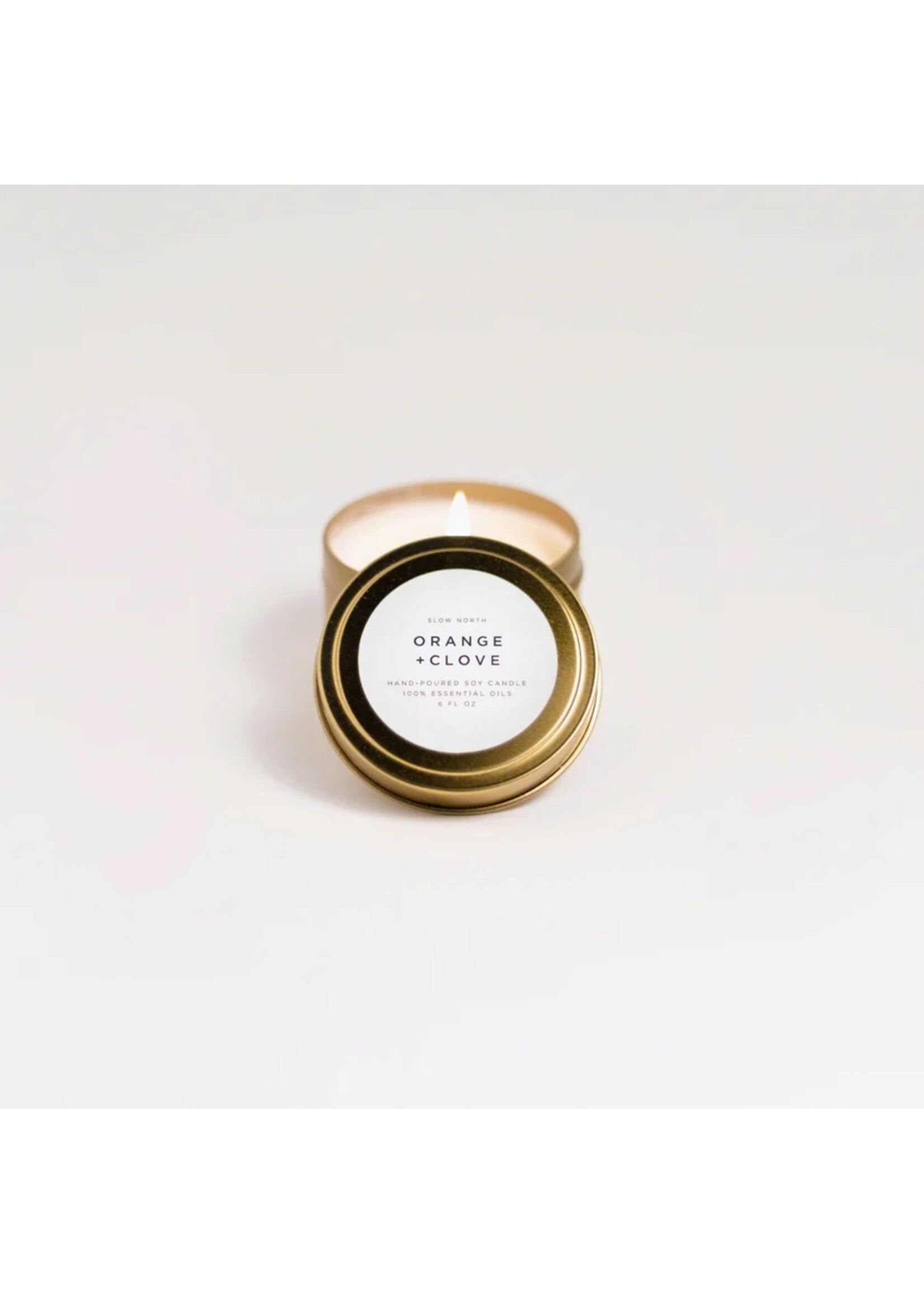 slow north Slow North Travel Tin Candles |  Orange + Clove (6 oz.)