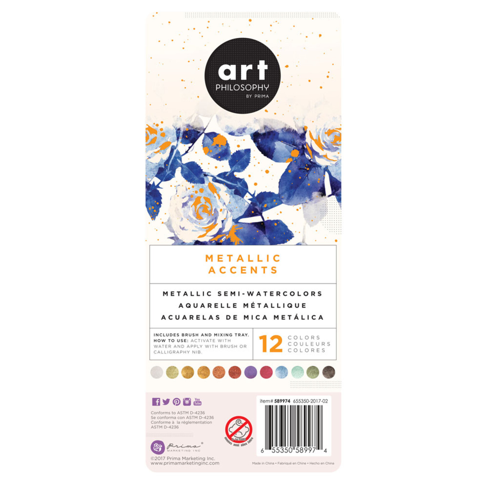 Art Philosophy Art Philosophy Metallic Accents watercolor