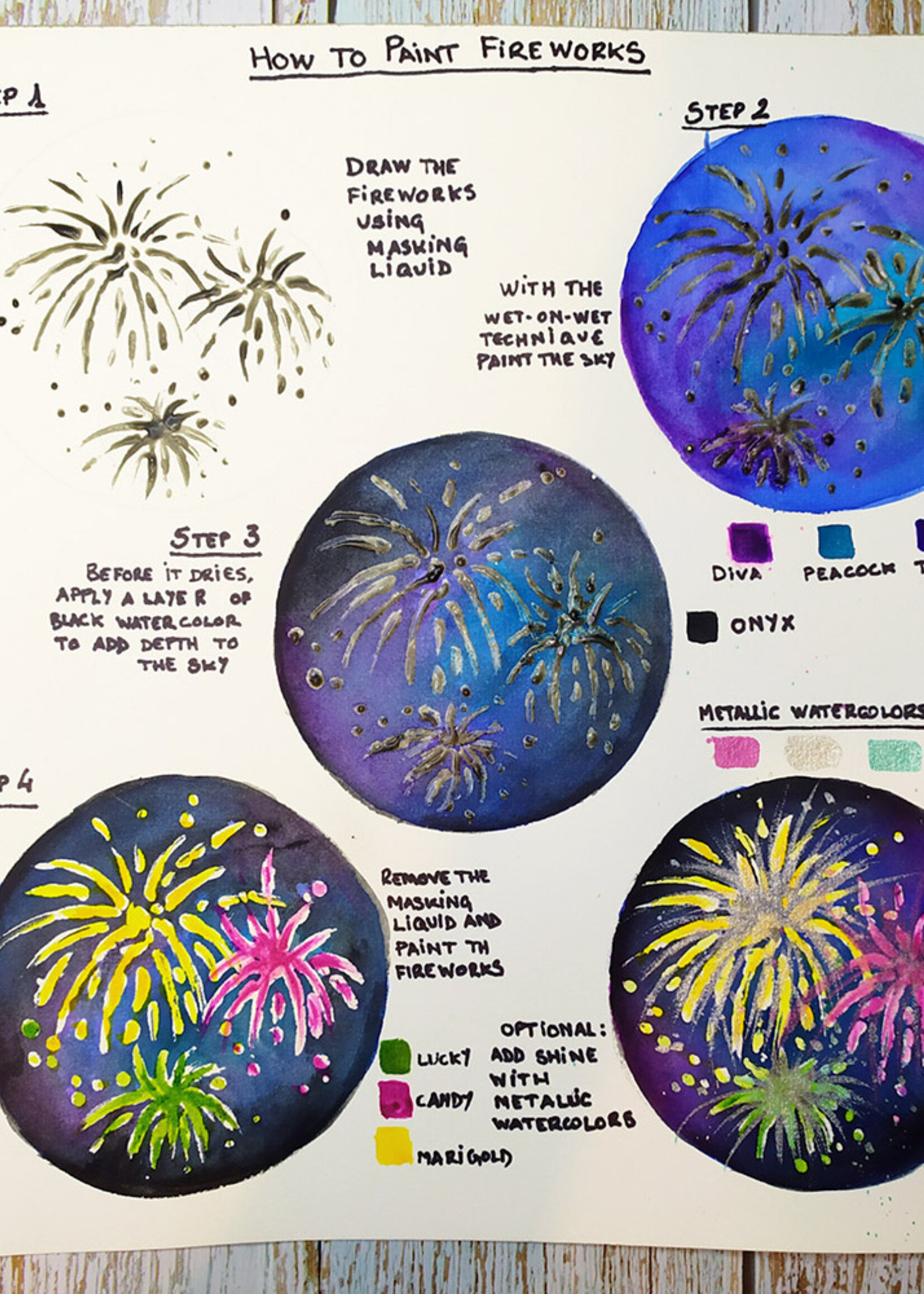 Art Philosophy Art Philosophy Metallic Accents watercolor