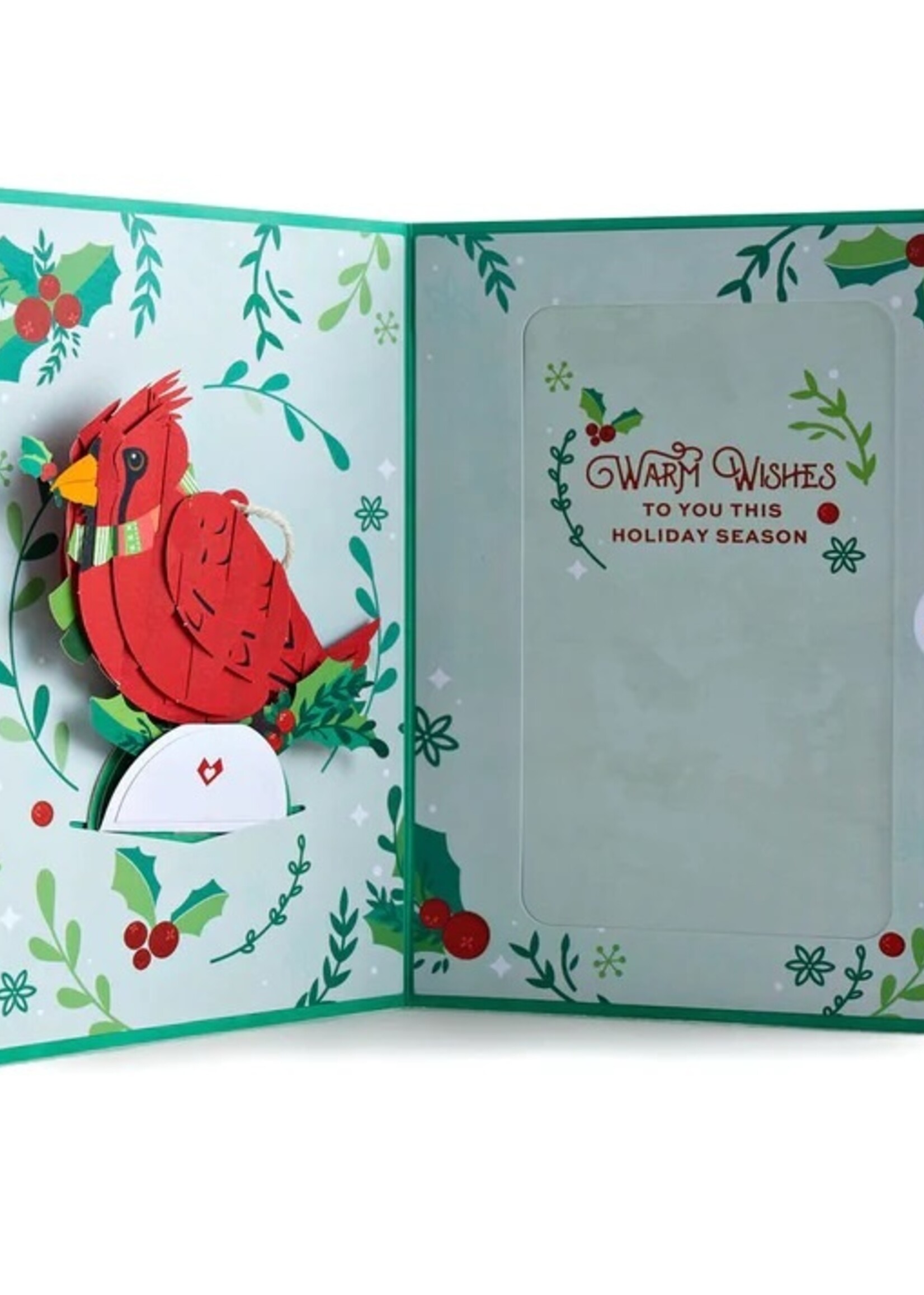 LovePop LovePop  Lp2784 holiday cardinal card with ornament