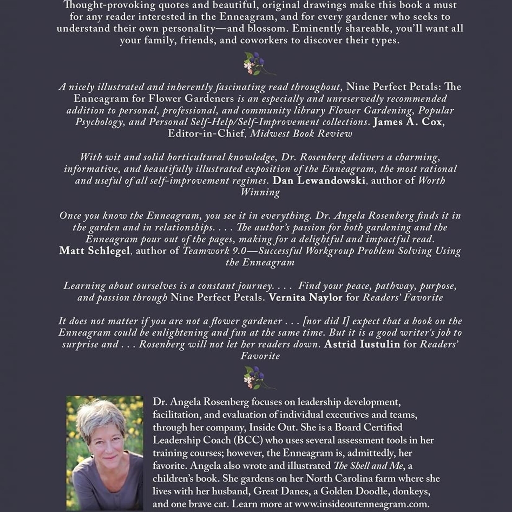 angela rosenberg Nine Perfect Petals The Enneagram for Flower Gardeners Angela Rosenberg Hardcover