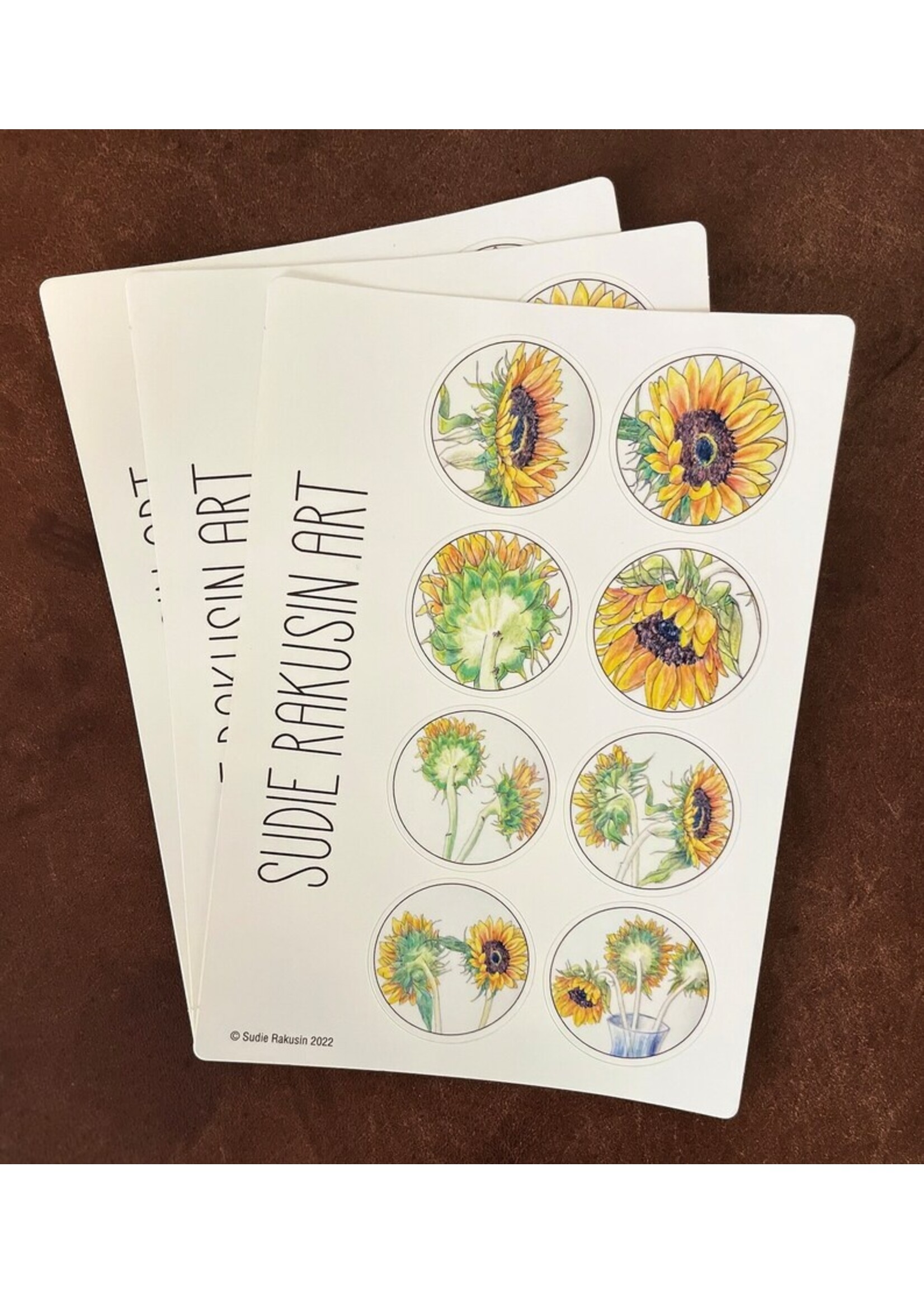 Sudie Rakusin Art Sudie Rakusin Art Sunflower Stickers