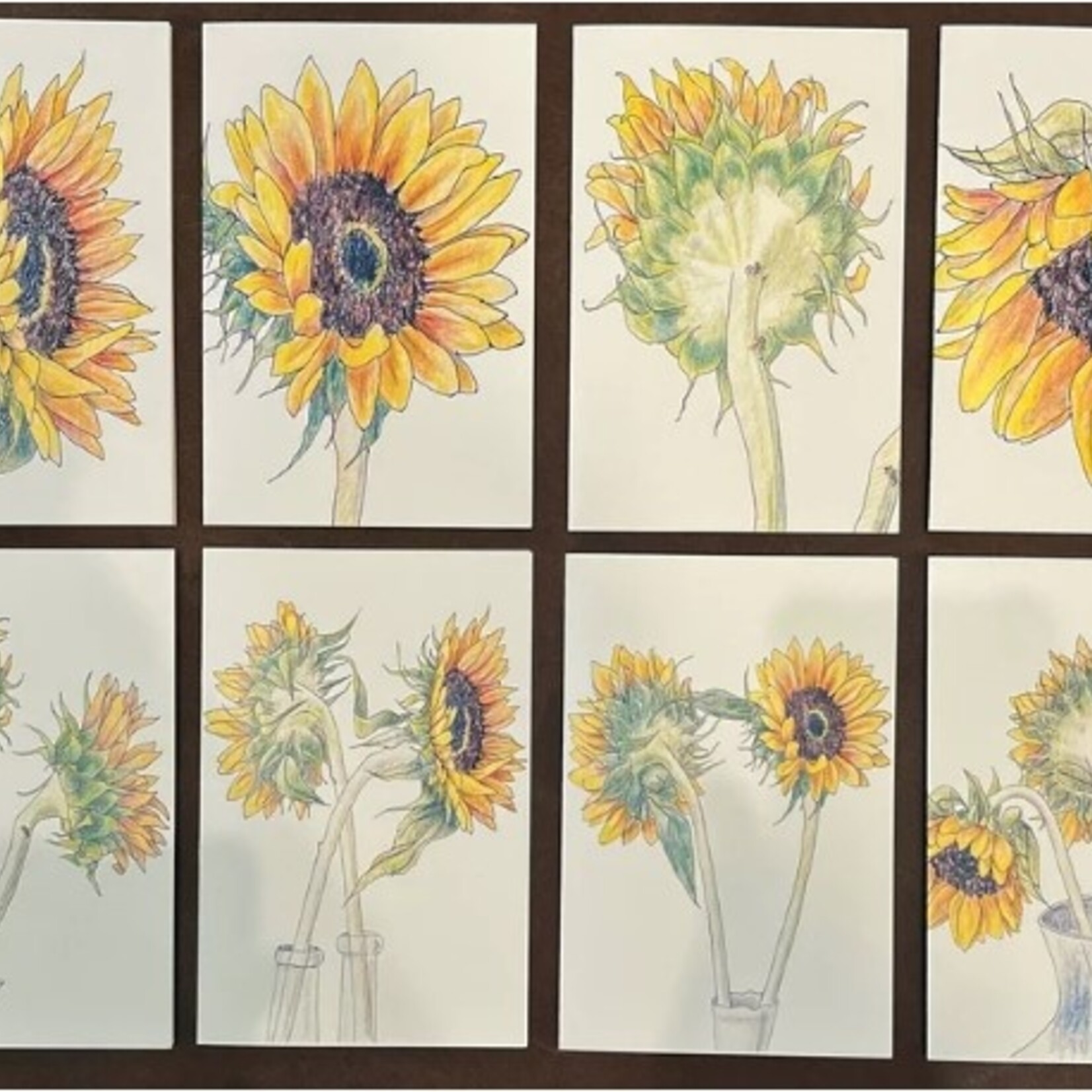 Sudie Rakusin Art Sudie Rakusin Art Sunflower Individual Cards