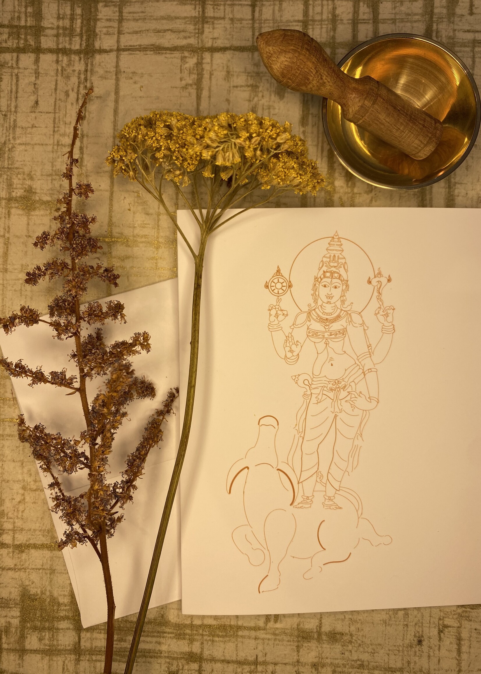 My Muses Card Shop My Muses Card Shop Durga Greeting Cards