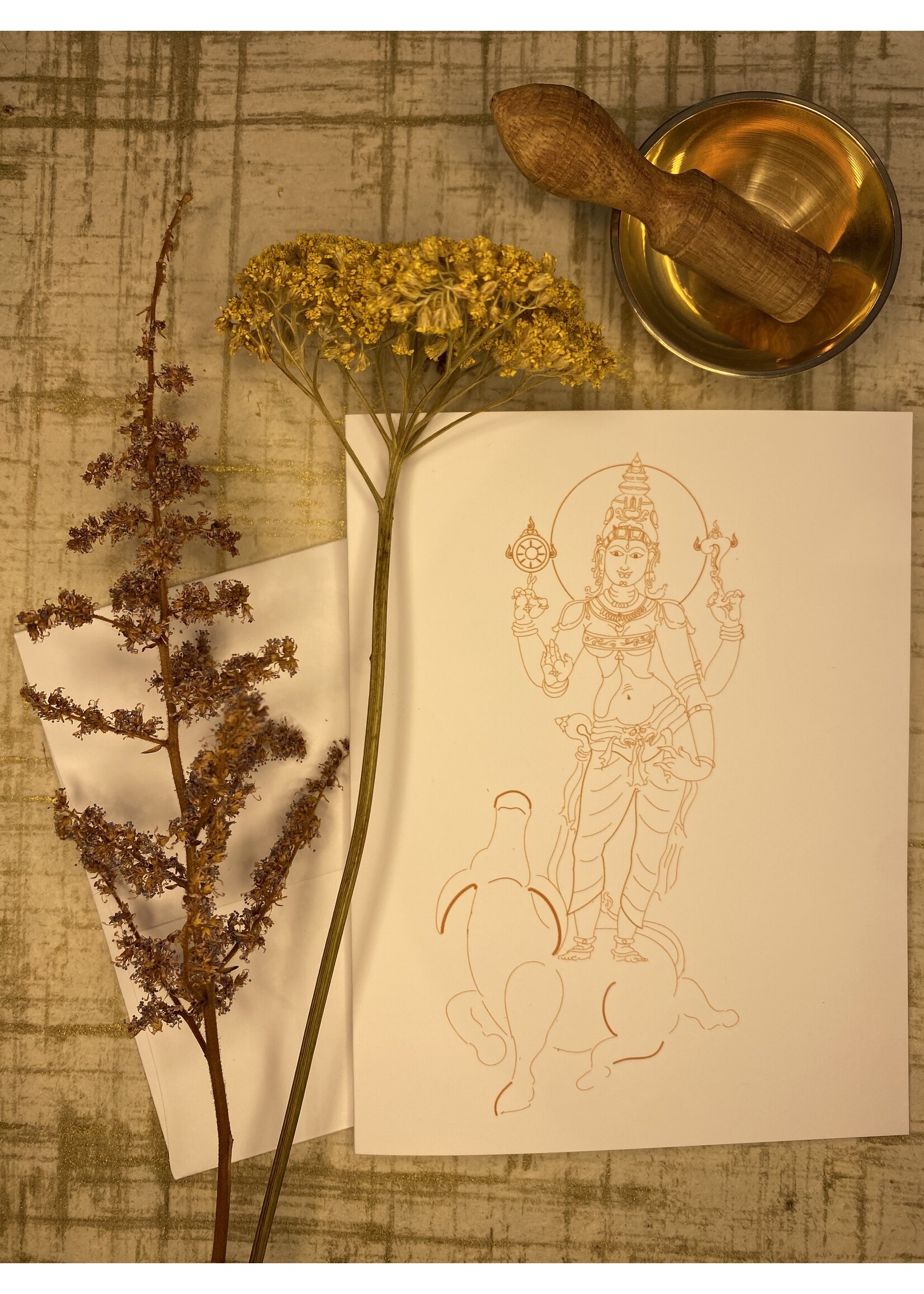 My Muses Card Shop My Muses Card Shop Durga Greeting Cards