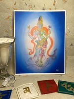 My Muses Card Shop My Muses Card Shop Ardhanareeswara art print 8x10