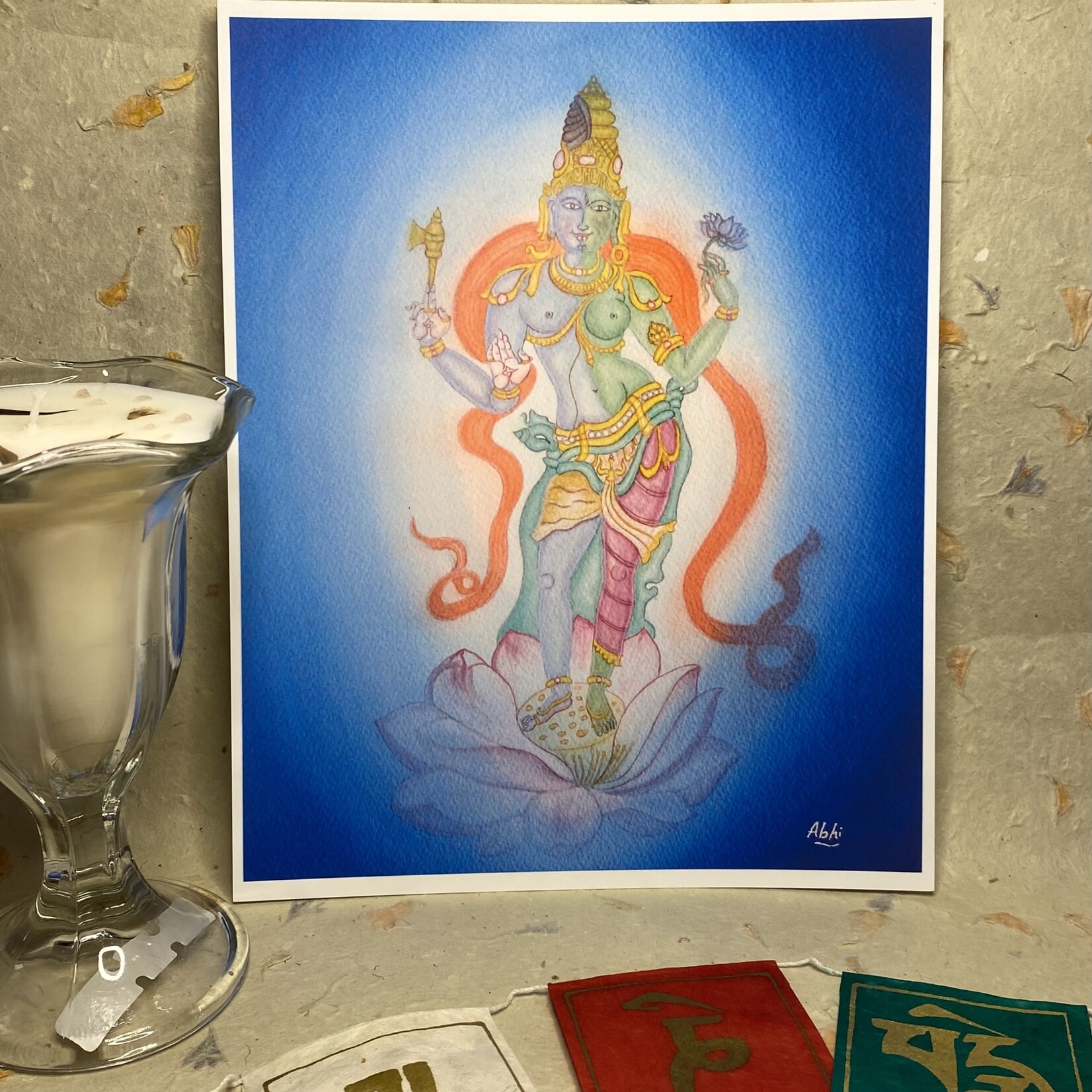 My Muses Card Shop My Muses Card Shop Ardhanareeswara art print 8x10
