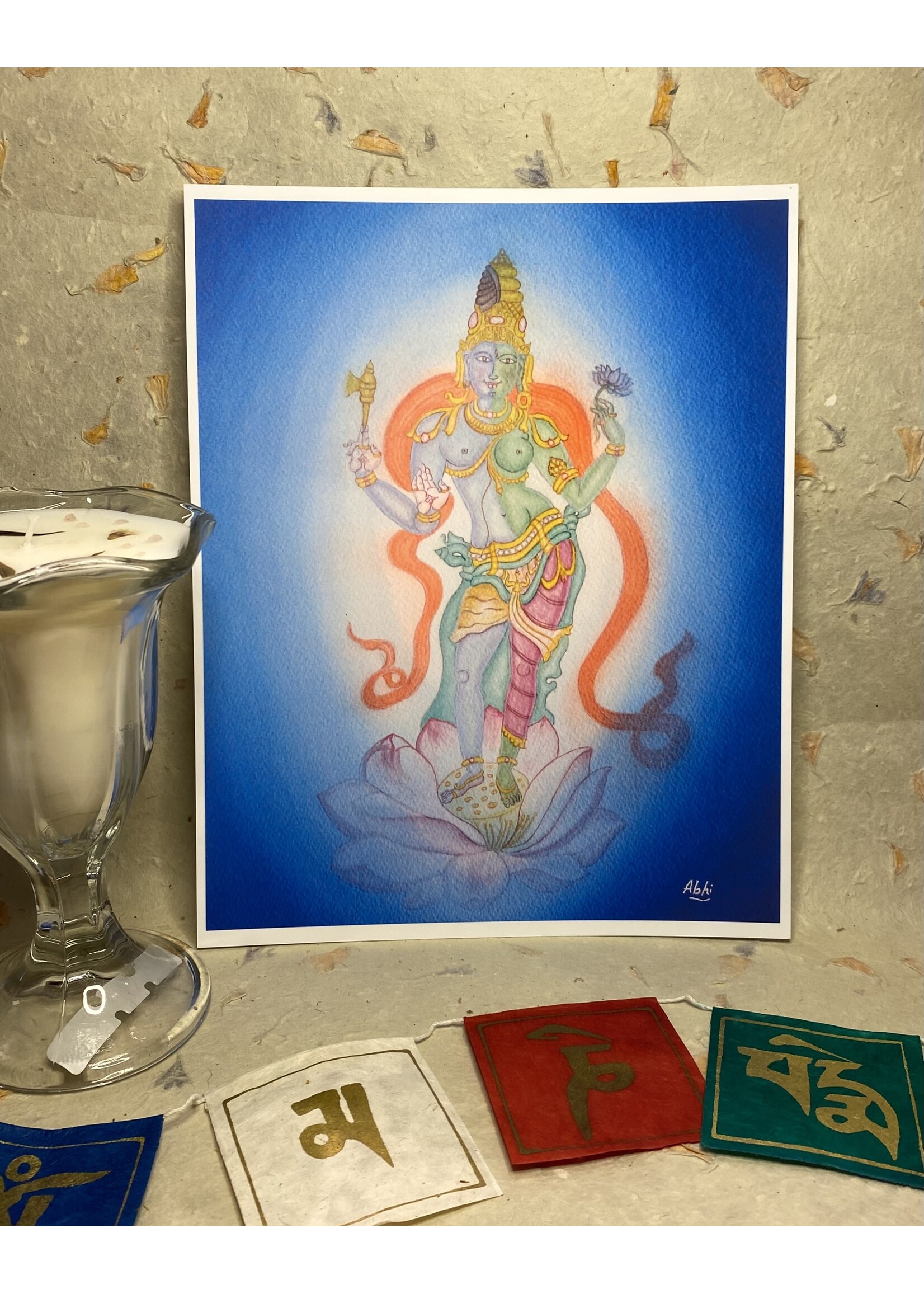 My Muses Card Shop My Muses Card Shop Ardhanareeswara art print 8x10