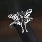 Nina Designs Nd  Sterling Silver  Luna Moth Ring R139SZ7 size 7