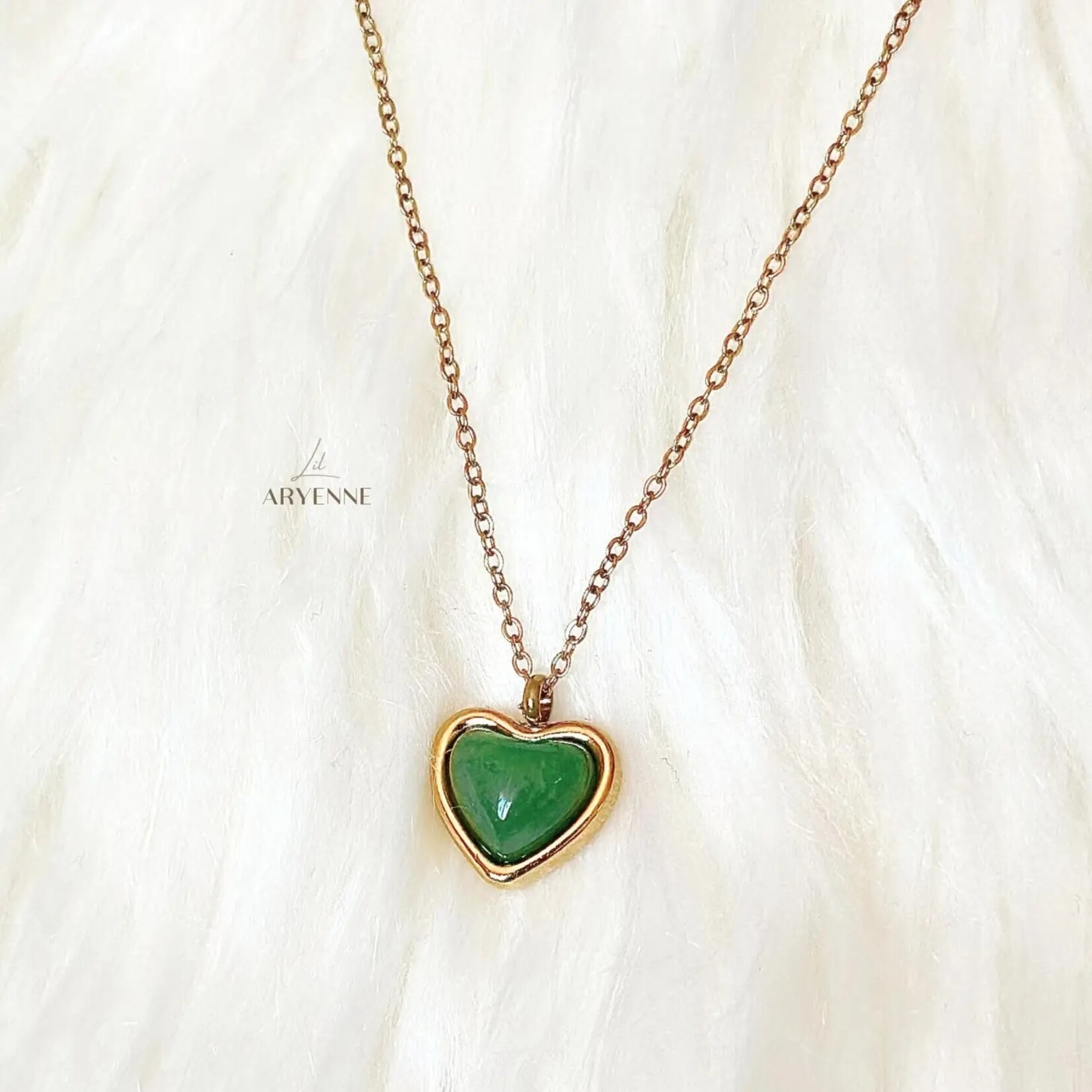 Aryenne Jewelry & Suncatchers Aryenne Jewelry Suncatchers Aventurine Heart Necklace