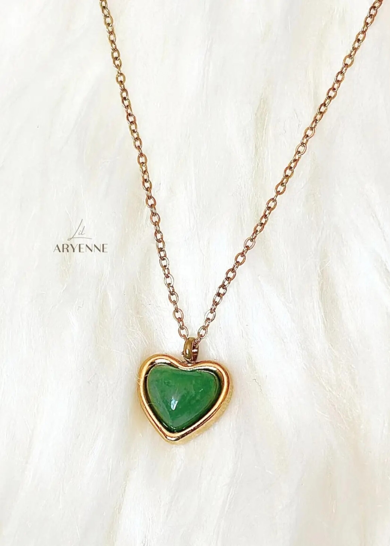 Aryenne Jewelry & Suncatchers Aryenne Jewelry Suncatchers Aventurine Heart Necklace