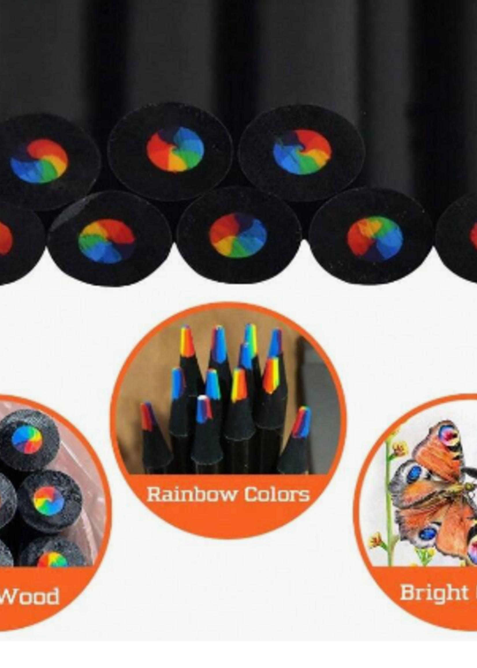 JPT America 210013 7 Color Pencil Black